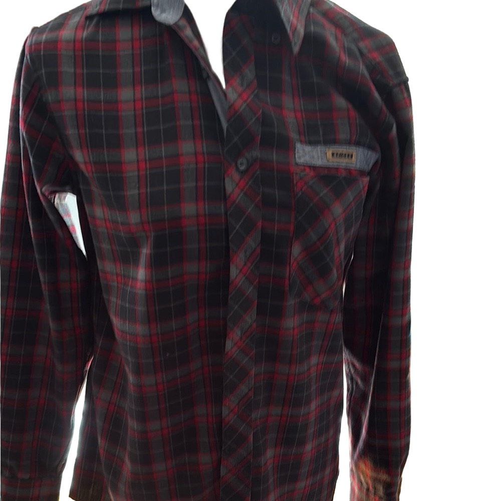 Classic Red and Black Plaid Casual Shirt